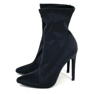 Steve Madden Women's‎ Lovely Dress Sock Boots Black Size 6M